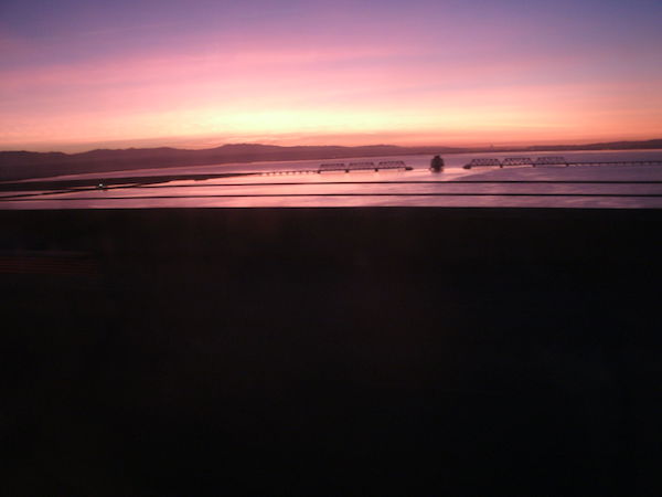 Photograph of - Winter sunrise during the Dumbarton Express commute, 2012.